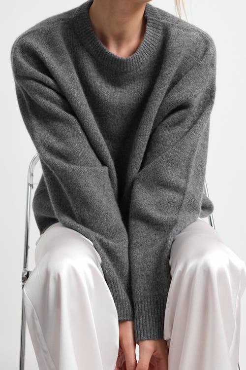 Almina Concept Oversized Wool/cash Sweater In Grey