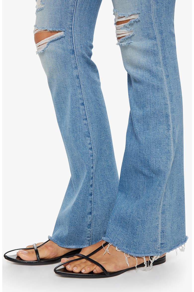 Ripped Flare Jeans, Alternate, color, CHAOS IS CALLING