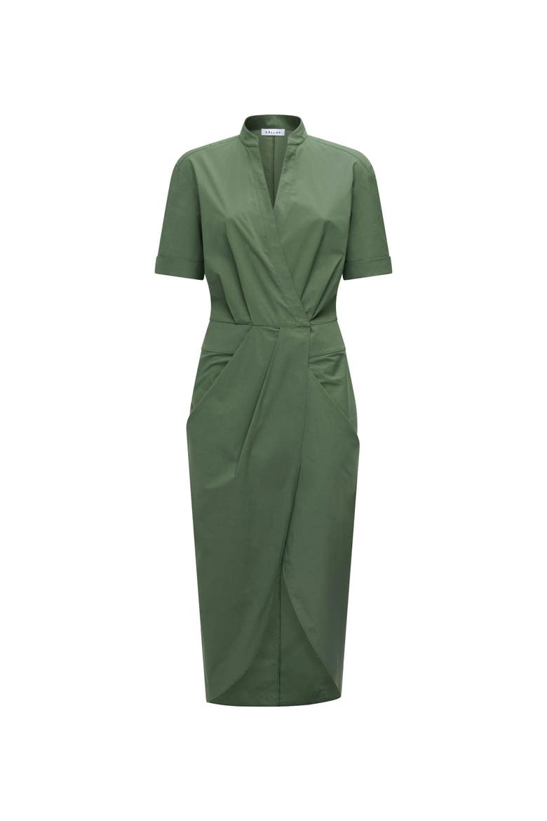 BALI Wrap shirtdress, Main, color, Green