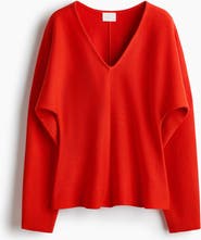 H&M Knitted V-neck Top