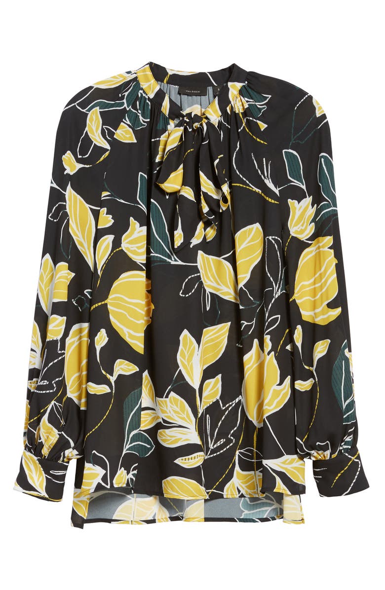 Halogen<sup>®</sup> Tie Neck Blouse, Alternate, color, 