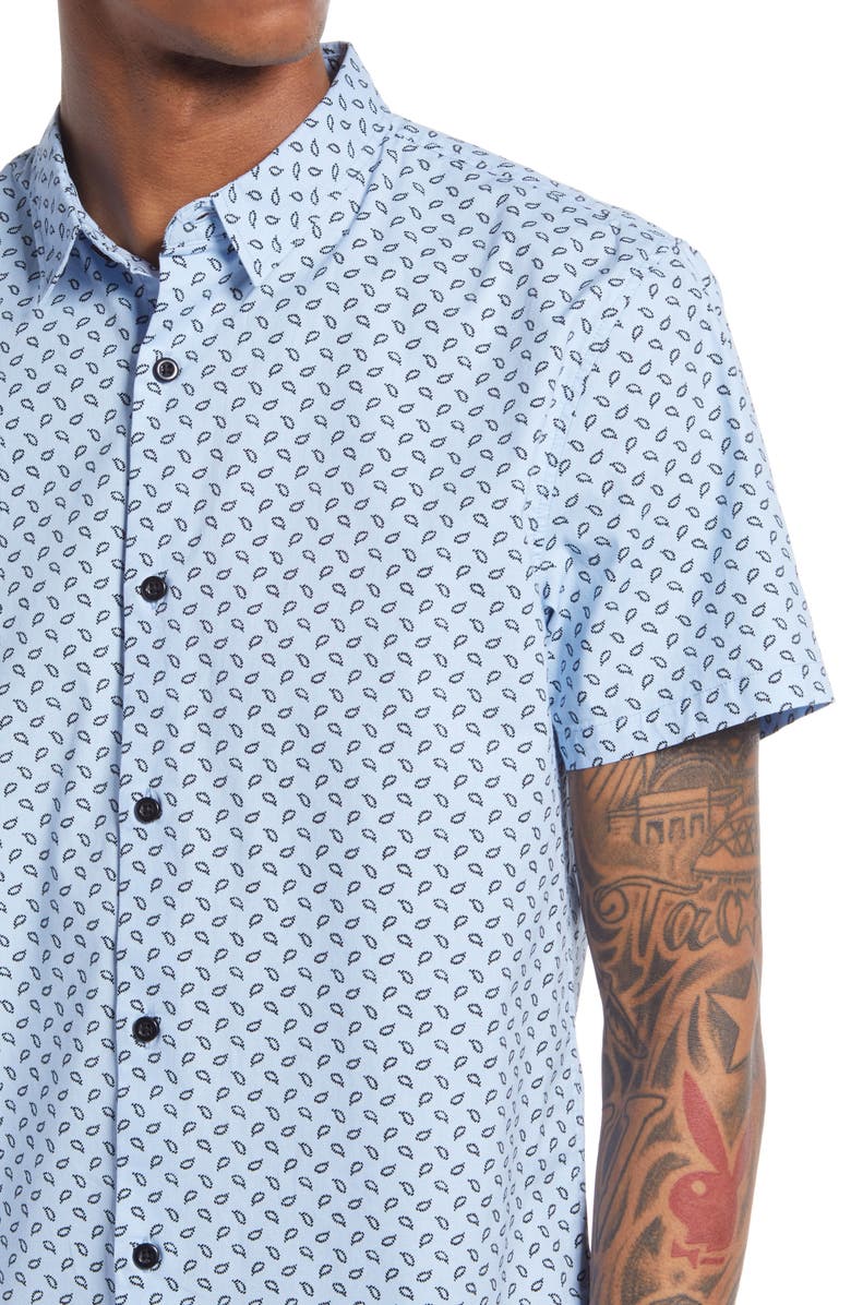 BP. Short Sleeve Button-Up Shirt, Alternate, color,