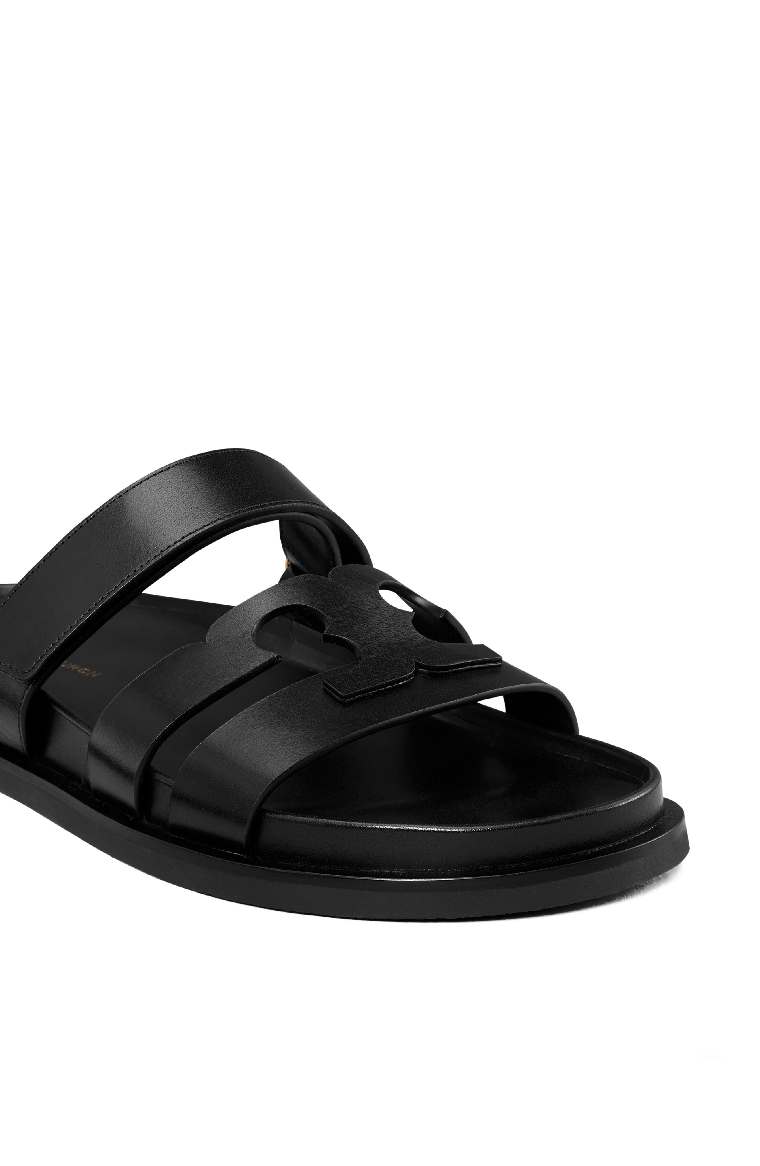 Tory Burch Ines Sport Slide Sandal, Alternate, color, Perfect Black