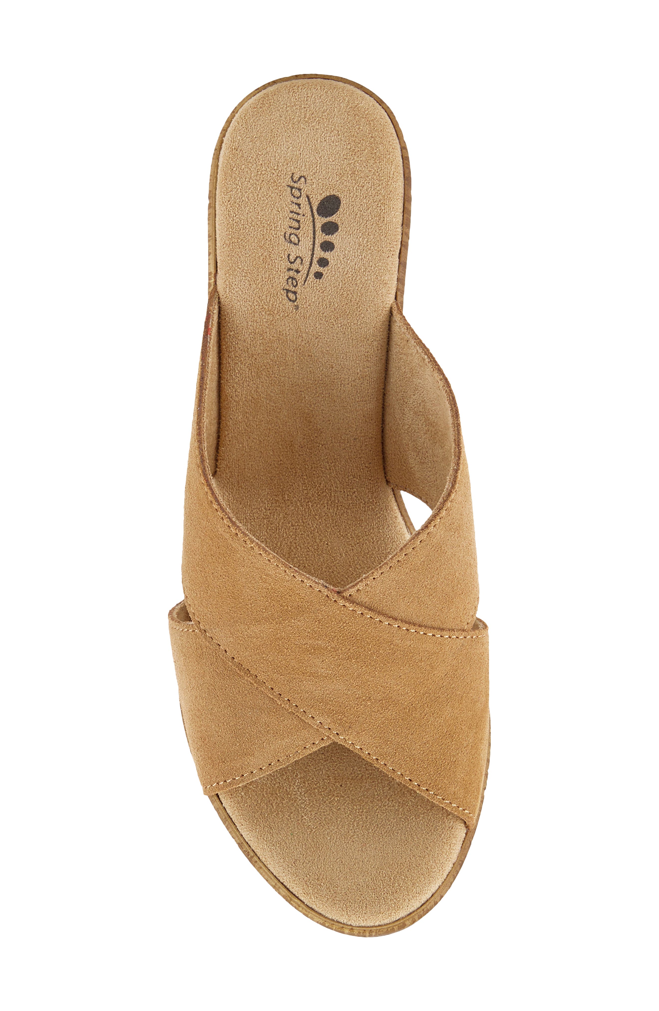 Spring Step Blanchar Platform Sandal, Alternate, color, Tan Suede
