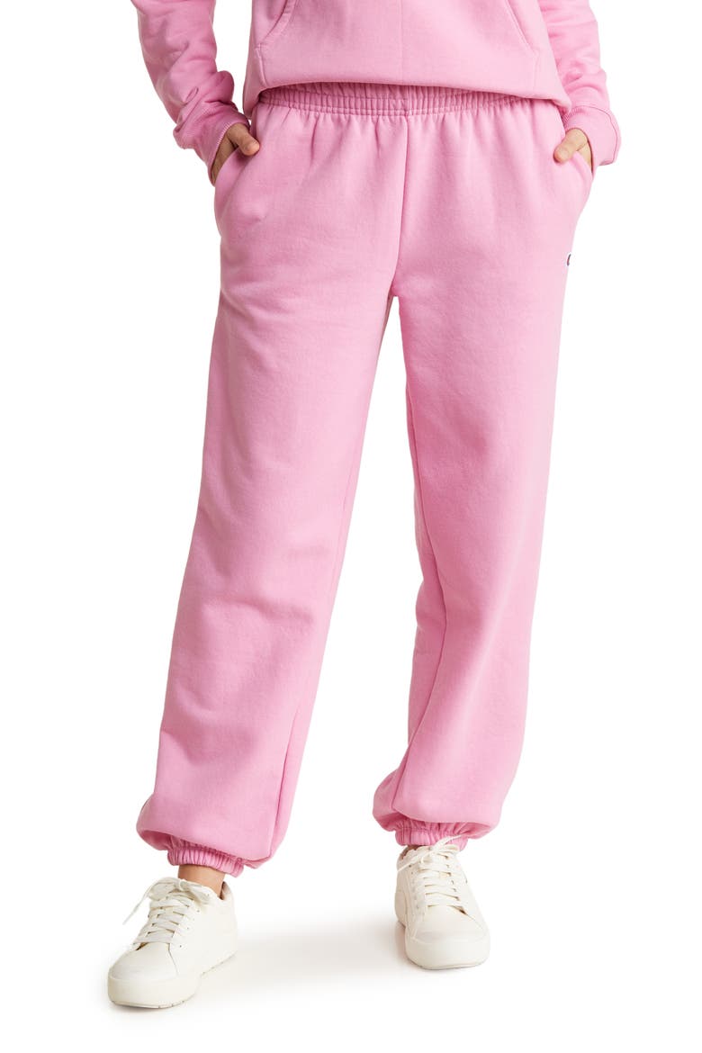 Powerblend Boyfriend Sweatpants, Main, color, SPIRITED PINK