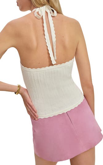 x Devon Lee Carlson Christina Halter Sweater Tank