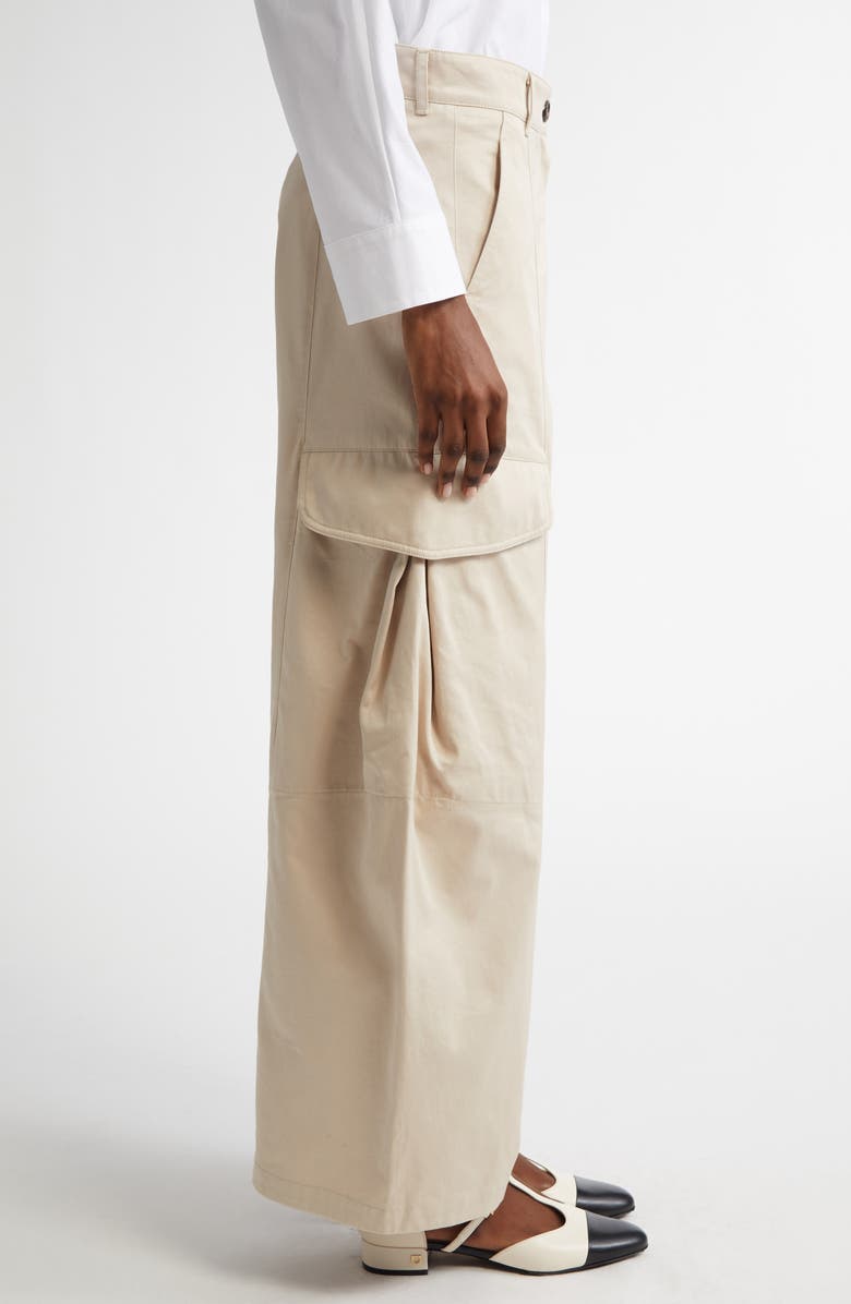 Max Mara Rosatea Ultrawide Leg Cargo Pants, Alternate, color,