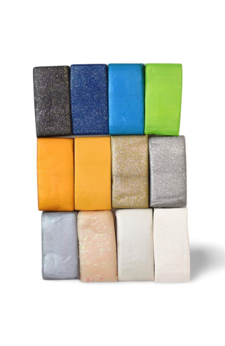 Sculpey Multipack, Metallics + Glitters, 12 Colors, 1oz Bars, Alternate, color,