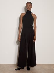 Apricot Folded Front Pleat Tailor Trouser