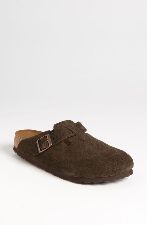 Birkenstock Boston Soft Footbed Clog In Brown