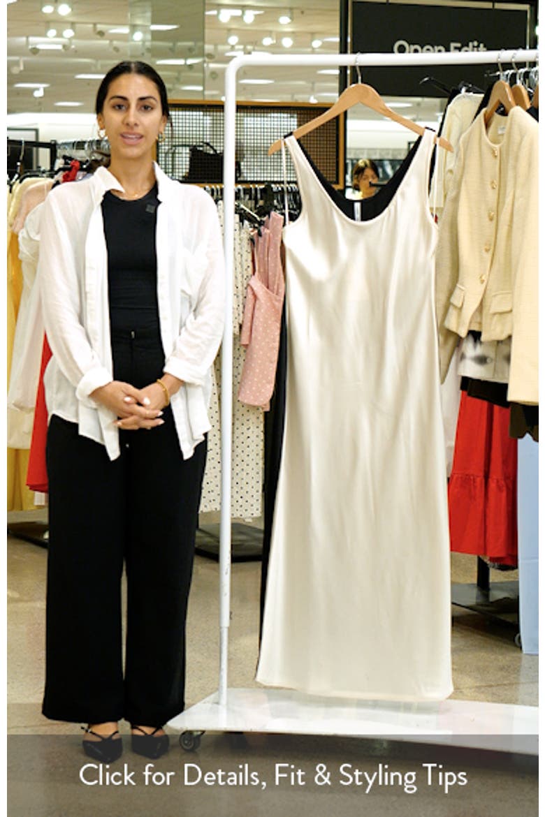 Luis Two-Tone Satin Slipdress video