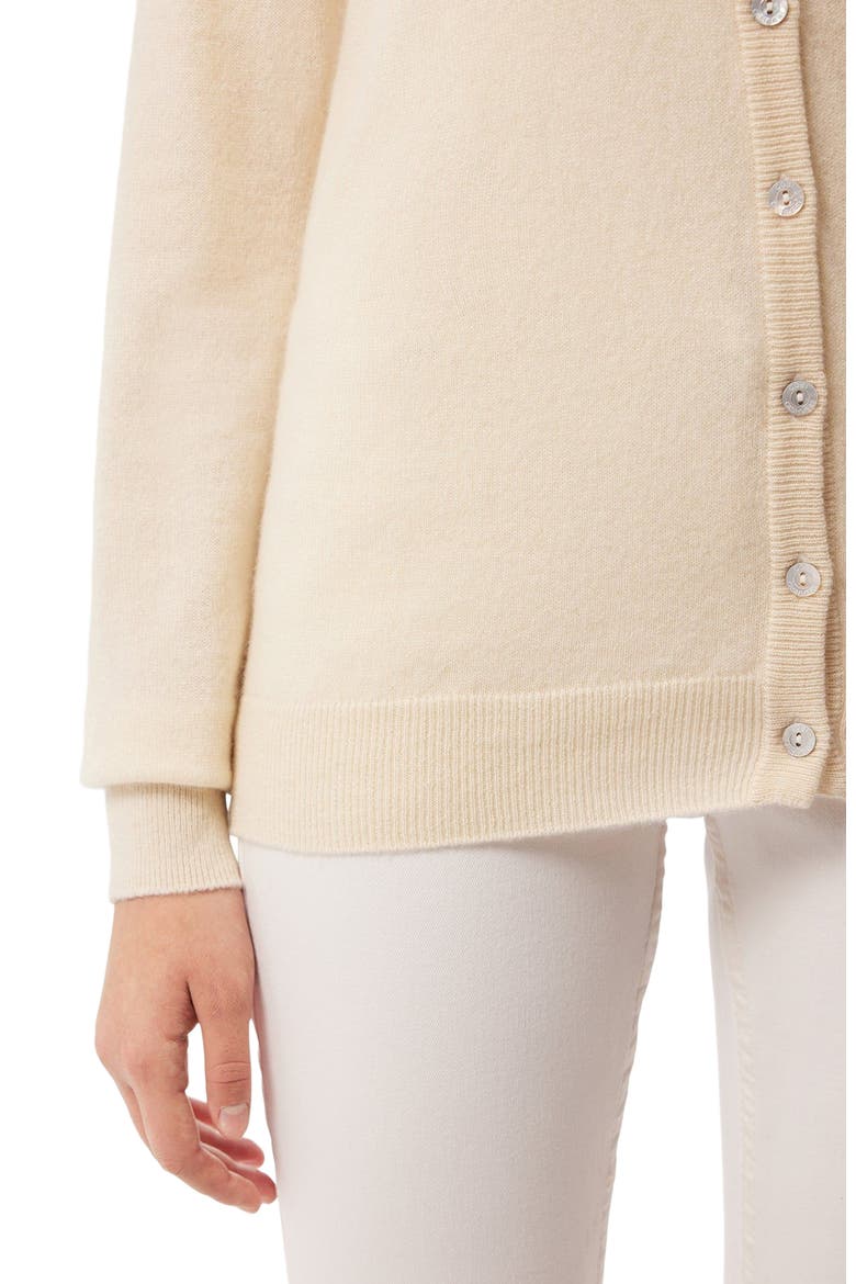 Essential Cashmere V-Neck Cardigan, Alternate, color, off white