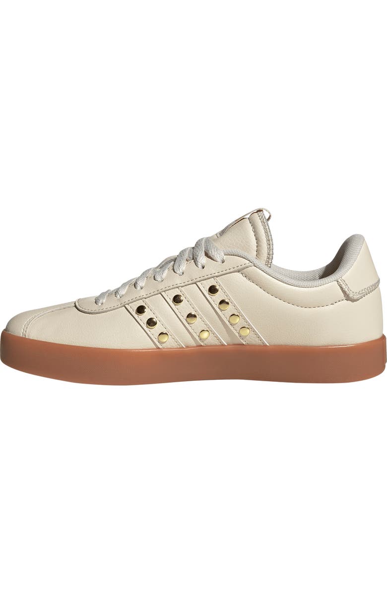 adidas VL Court 3.0 Sneaker, Alternate, color, Wonder White/ White/ Gold