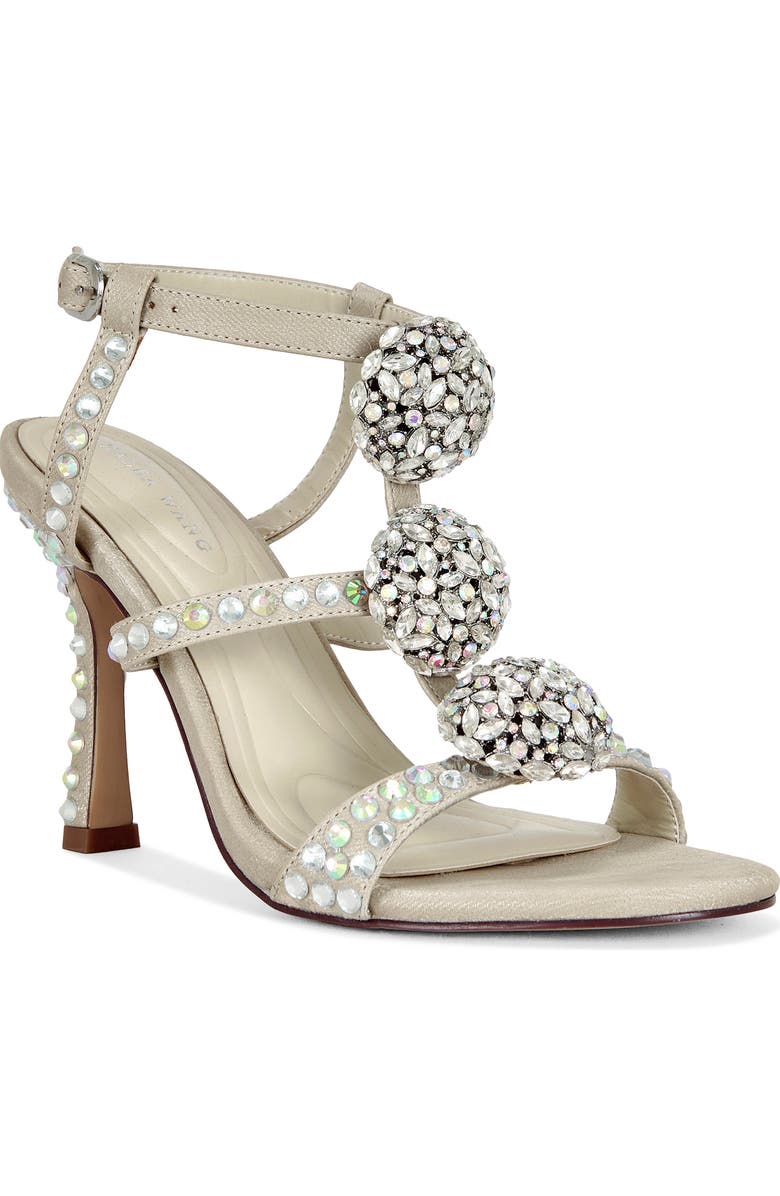 AZALEA WANG Bestella Ankle Strap Sandal, Main, color, Champagne