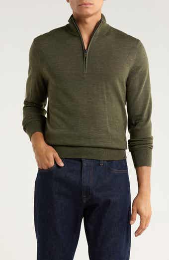 Brooks Brothers Swift Merino Wool Half Zip Pullover