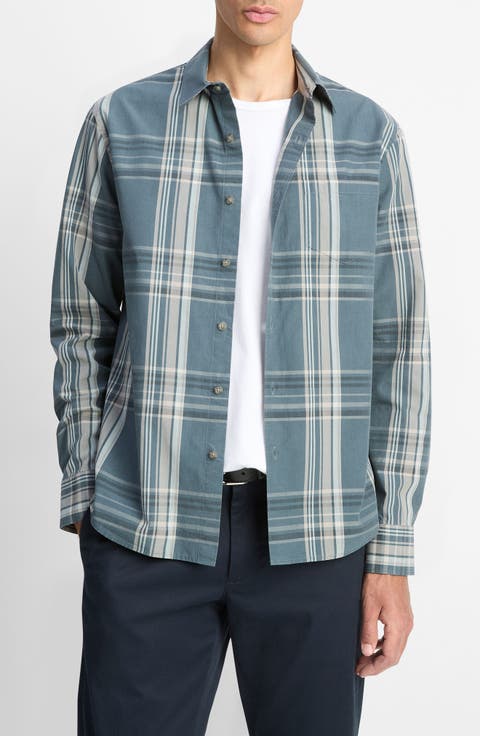 Lorimer Plaid Button-Up Shirt