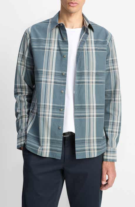 Vince Lorimer Plaid Button-Up Shirt