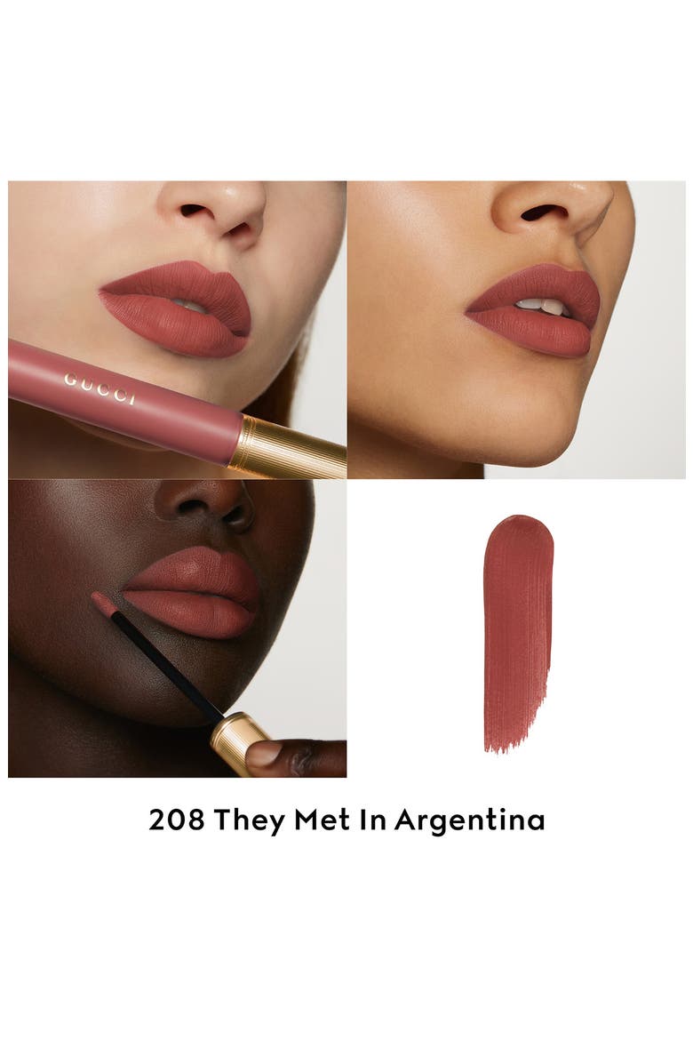 Rouge À Lèvres Liquid Matte Lipstick, Alternate, color, 208 THEY MET IN ARGENTINA