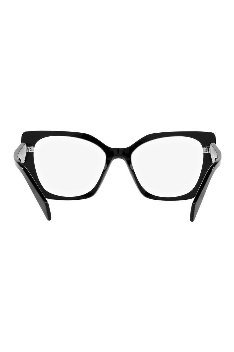 54mm Square Optical Glasses, Alternate, color, BLACK