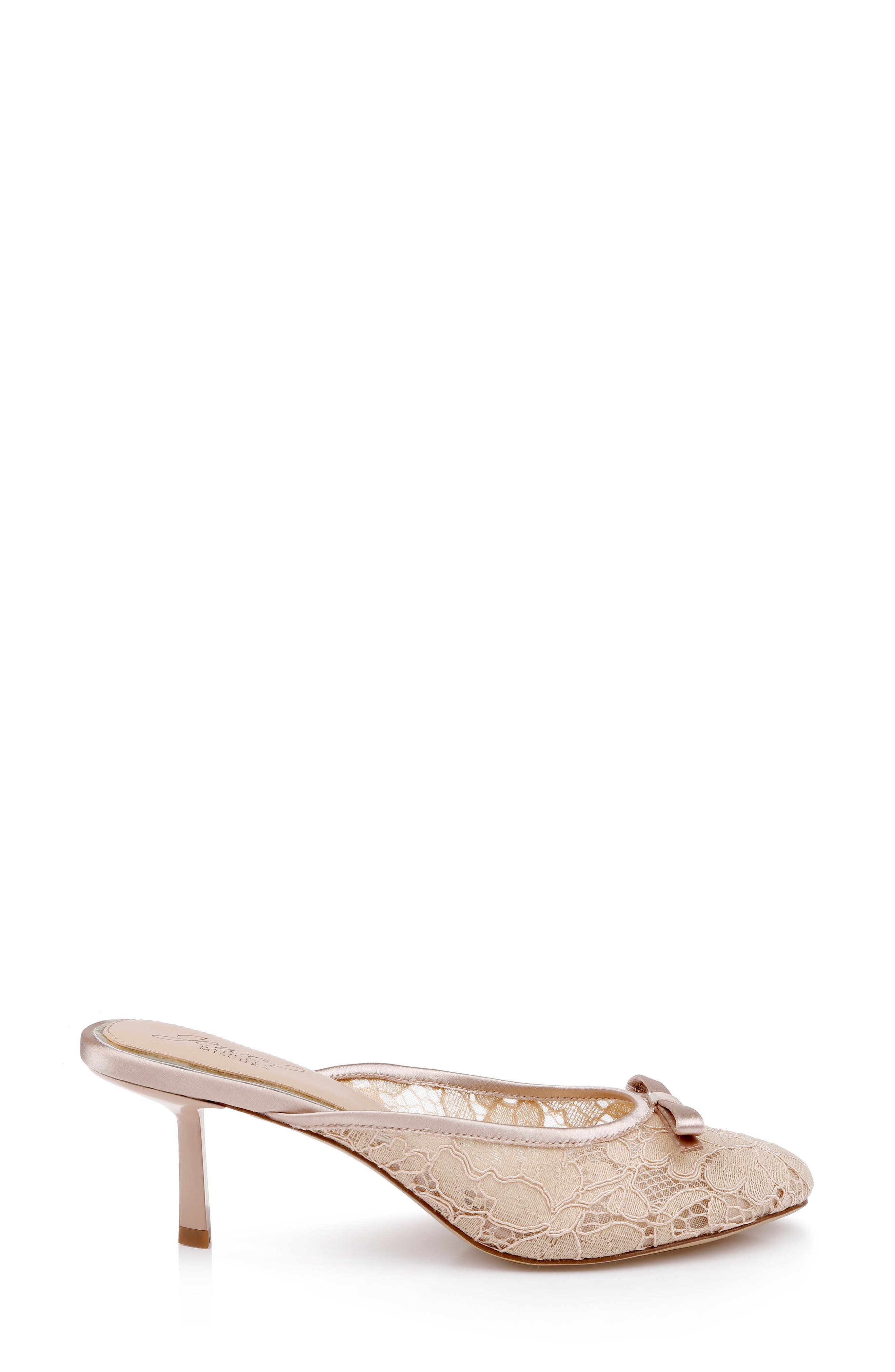 Elliot Mule, Alternate, color, DARK BEIGE SATIN