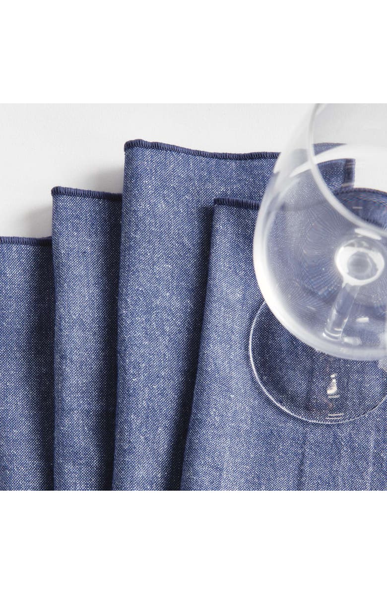 Napa Home & Garden Barclay Butera Miramar Cocktail Napkins Set Of 4, Alternate, color, Blue