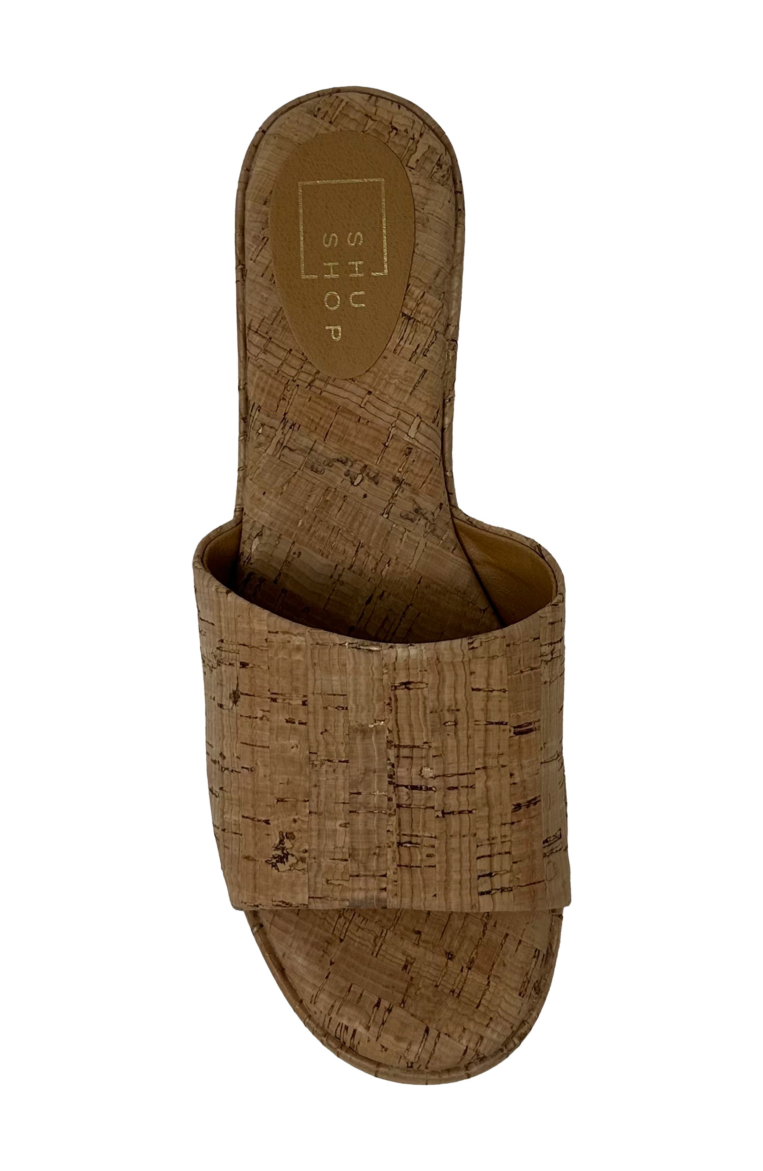 SHUSHOP Ivy Platform Slide Sandal, Alternate, color, Cork