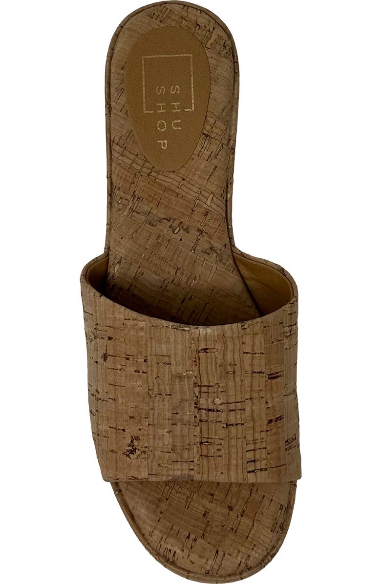 SHUSHOP Ivy Platform Slide Sandal, Alternate, color, Cork