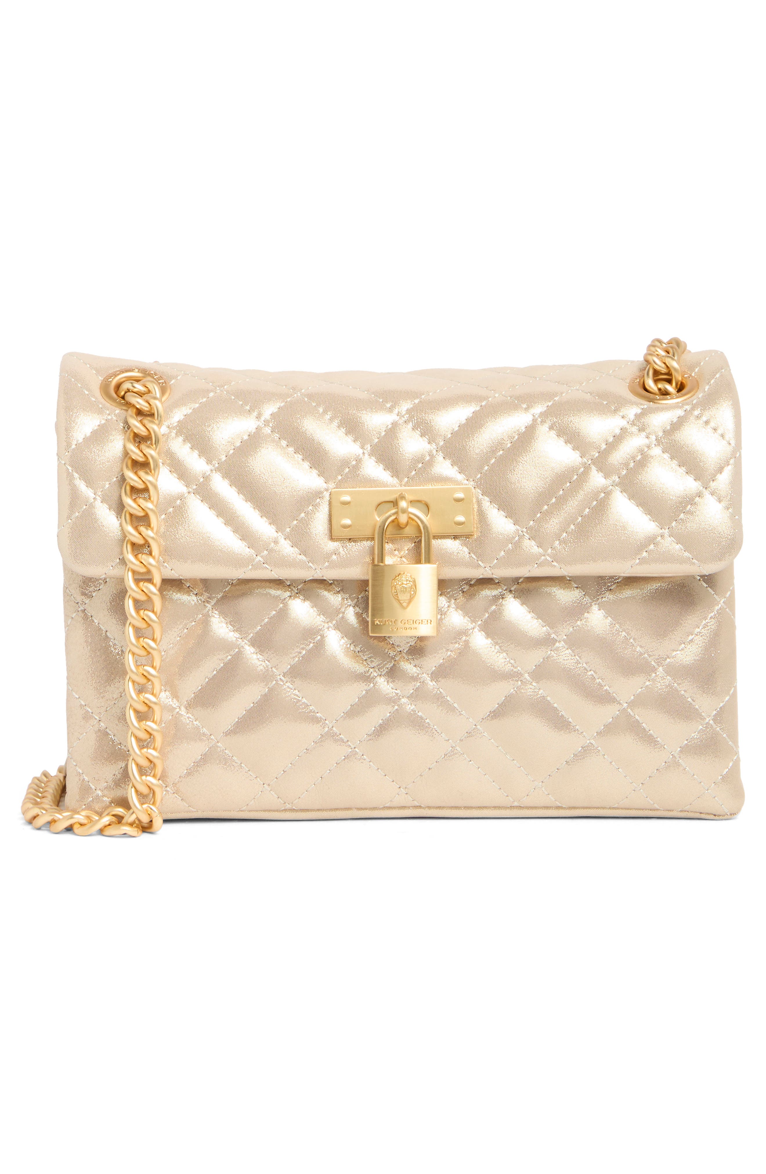 Kurt Geiger London Mini Brixton Lock Leather Bag, Main, color, 