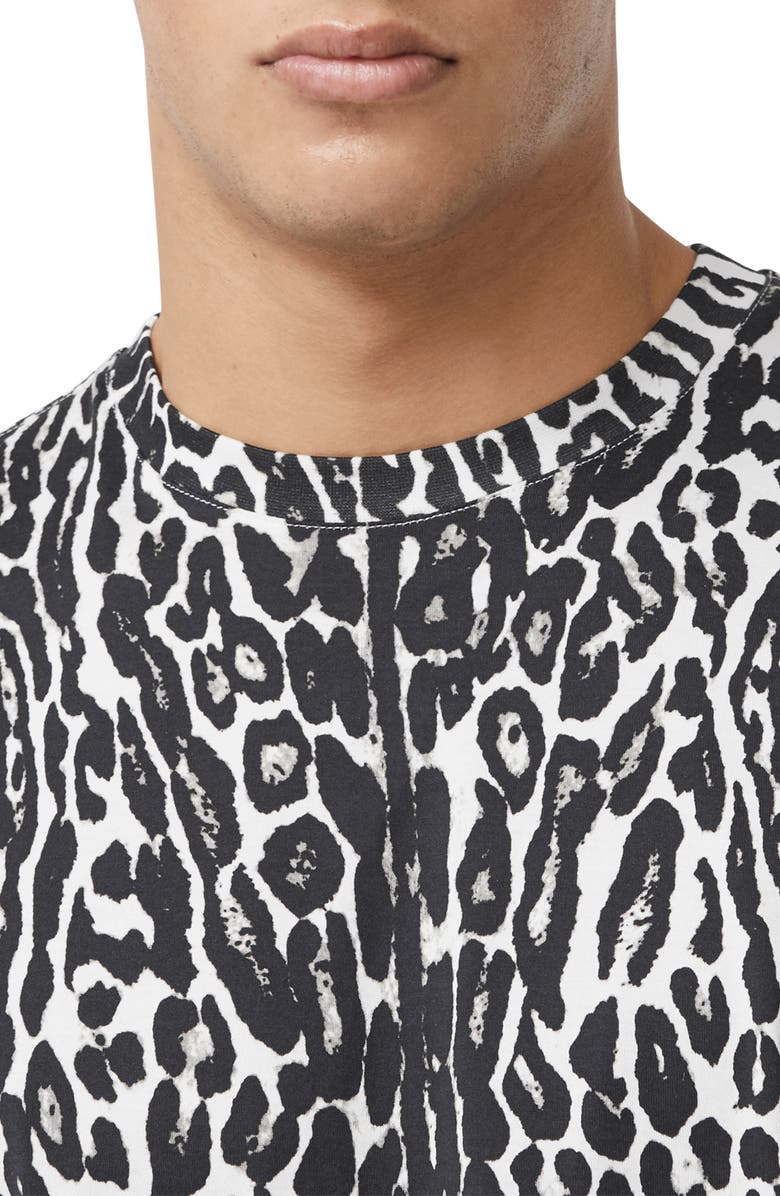 Burberry Radderson Leopard Print T-Shirt, Alternate, color,