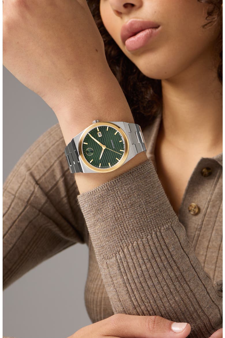Bold Quest Bracelet Watch, 39mm, Alternate, color, GREEN