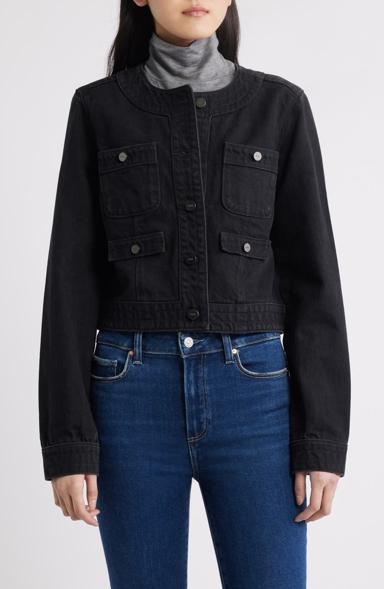 PAIGE Kiya Crop Denim Jacket, Alternate, color,