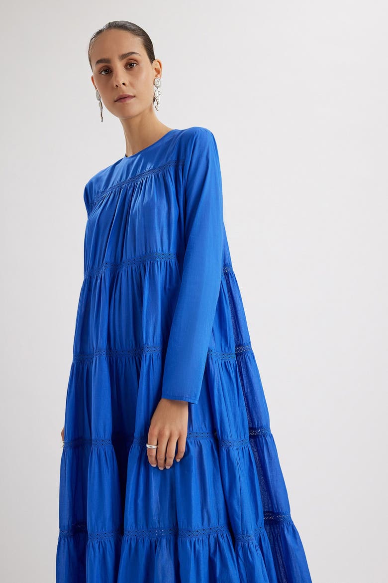 Maida Dress, Alternate, color, Ultramarine