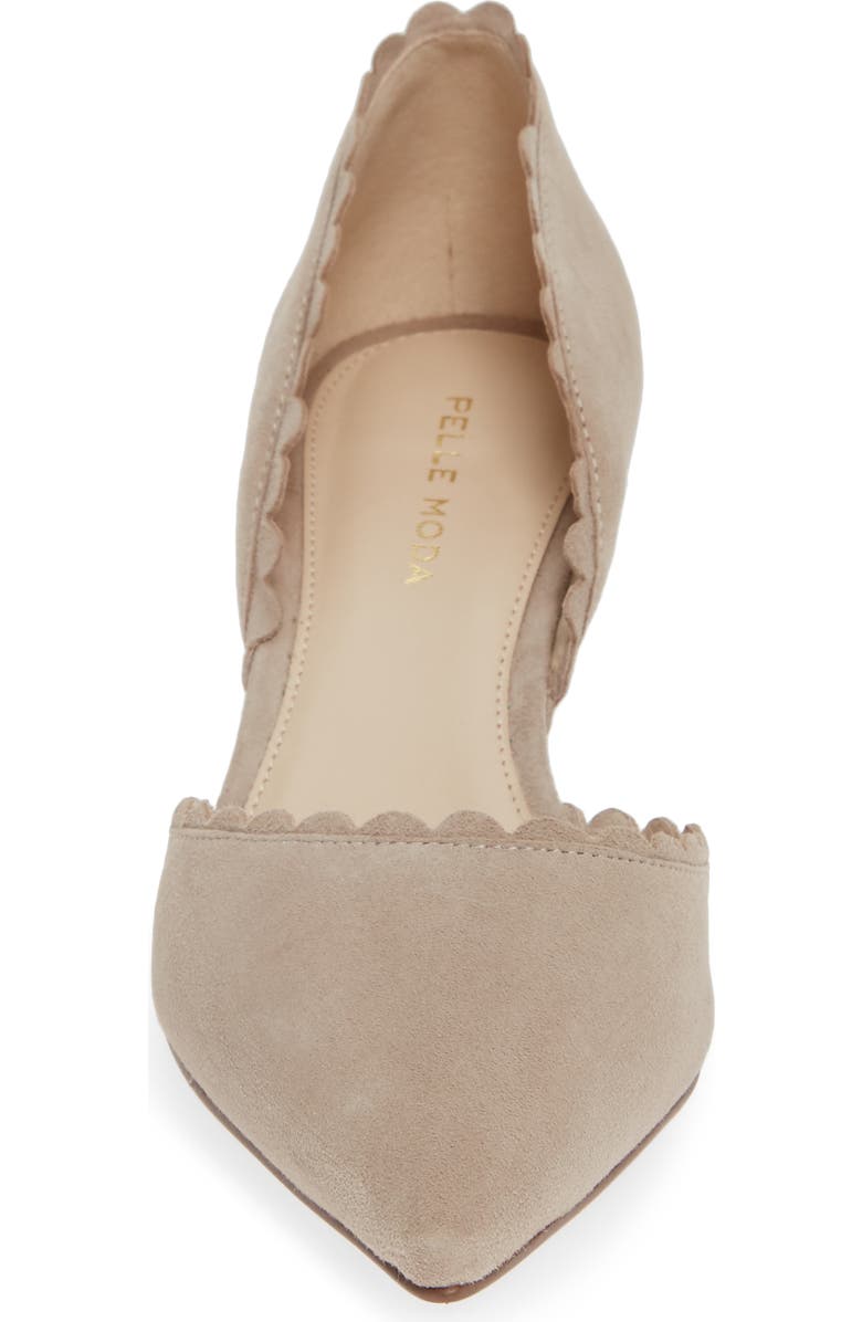 Pelle Moda Kenny d'Orsay Pump, Alternate, color, Mushroom Suede