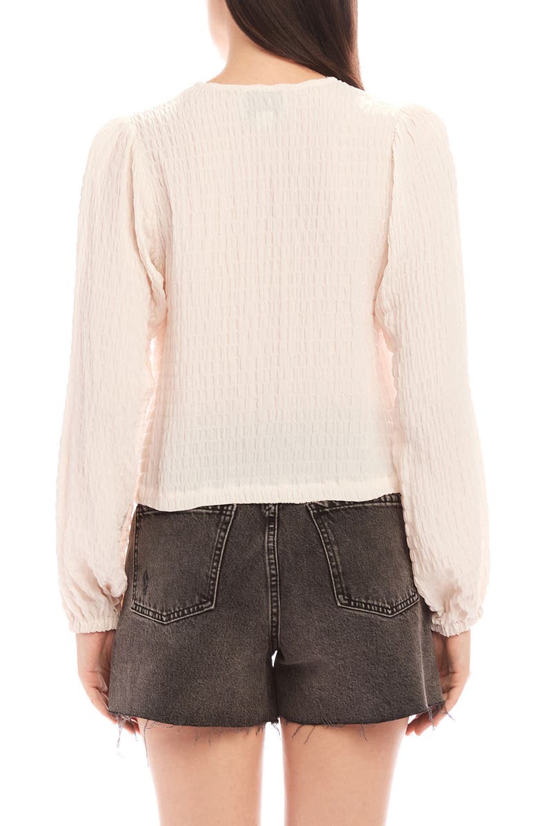 FIFTEEN TWENTY Aubrey Textured Knit Button-Up Top, Alternate, color,
