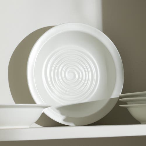 Stone Lain Orbit Stoneware 4-piece Pasta Bowl Set In White