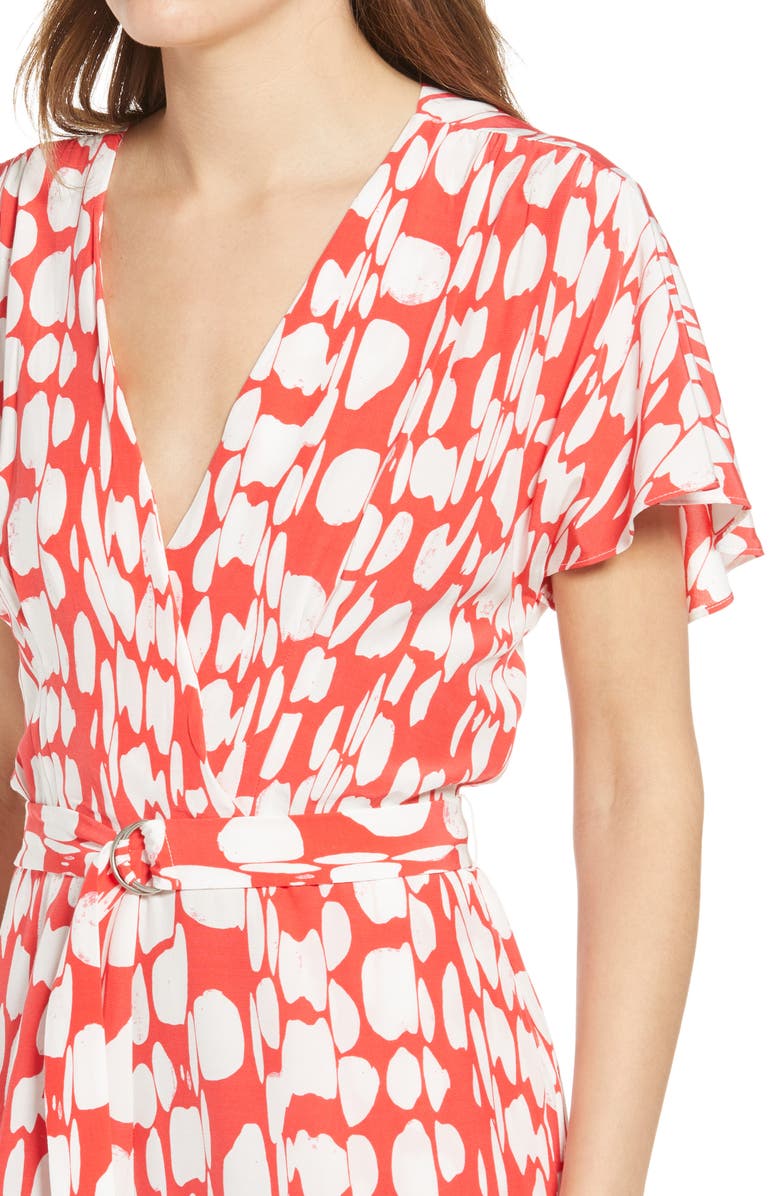 French Connection Baez Print Romper, Alternate, color, 