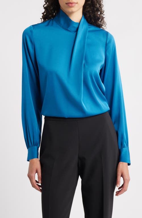 Elie Tahari Ellie Tahari The Jaden Blouse In Blue