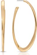 Ettika Elongated Oval Hoop Earrings