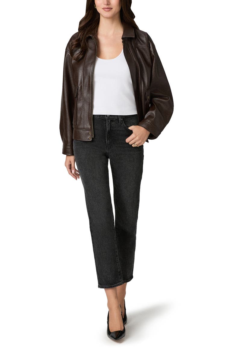 Reece High Waist Slim Straight Leg Jeans, Alternate, color, SOMBER NIGHT