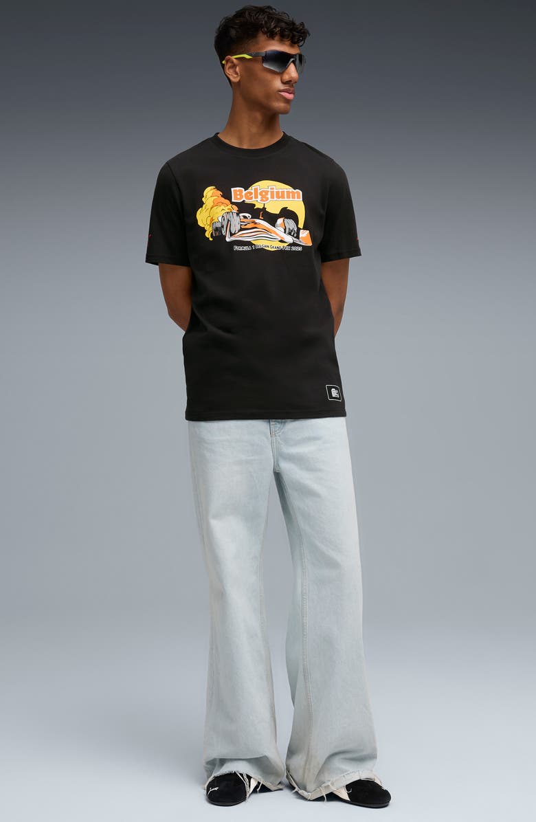 PUMA F1 Belgium Cotton Graphic T-Shirt, Alternate, color, Puma Black