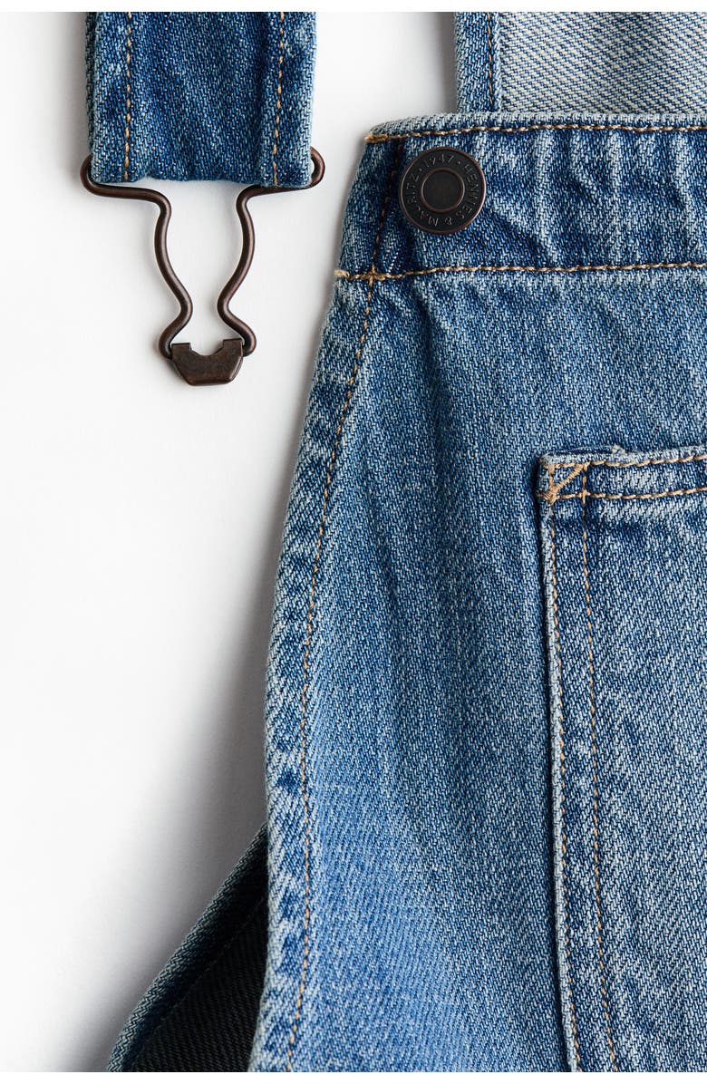 H&M Denim Dungaree Dress, Alternate, color, Denim Blue