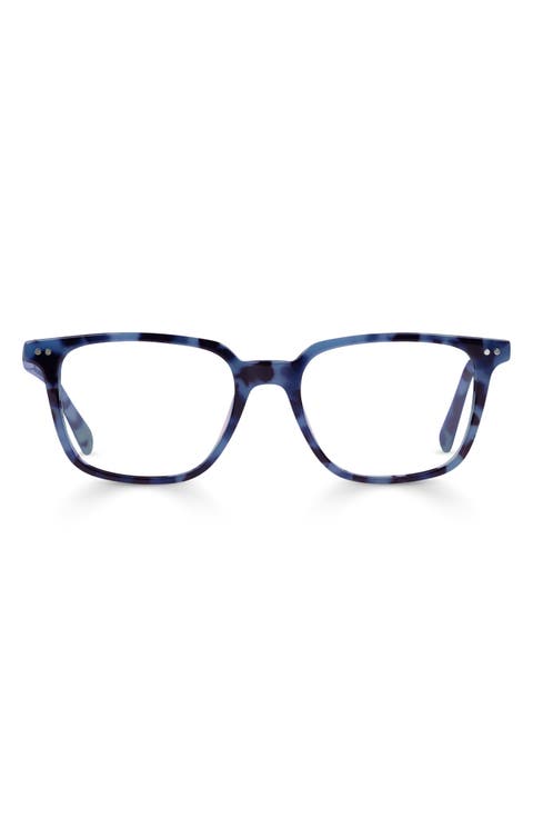 C Suite 50mm Blue Light Blocking Square Reading Glasses (Average)