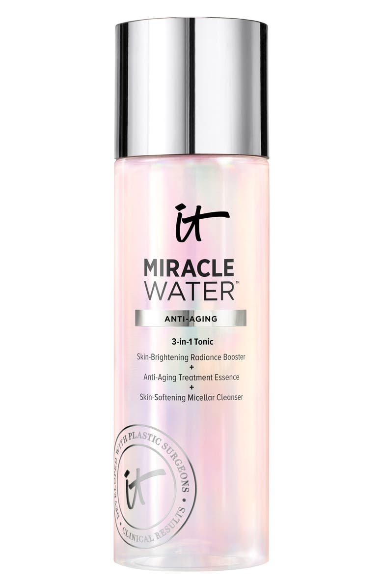 IT Cosmetics Miracle Water 3-in-1 Tonic Face Booster, Essence & Cleanser, Alternate, color, 