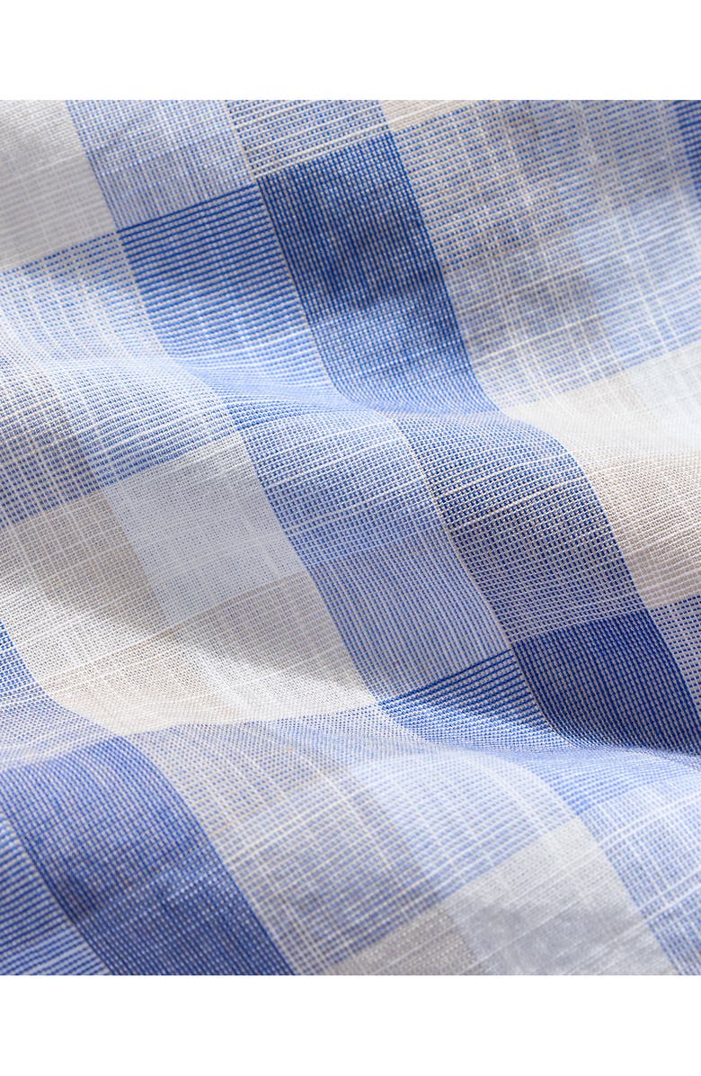 Billy Reid Hutcheson Plaid Short Sleeve Button-Up Shirt, Alternate, color, Blue Multi