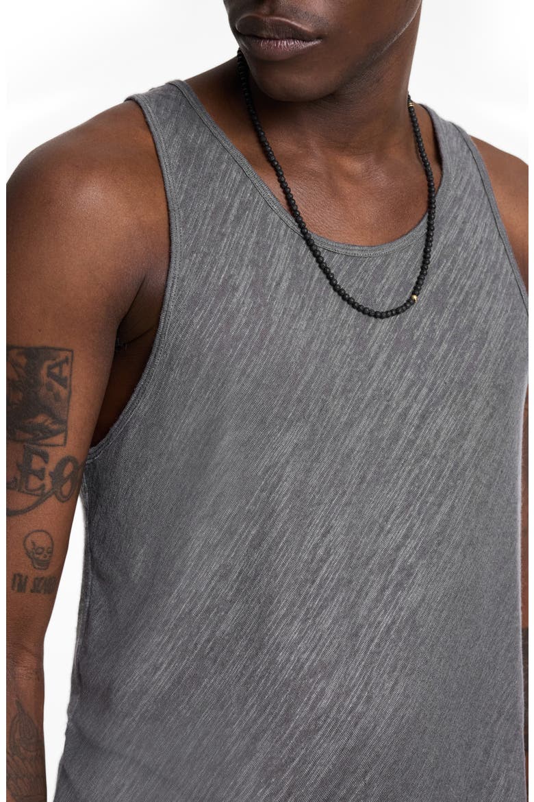 Broome Slim Fit Linen Tank, Alternate, color, SEAL GREY