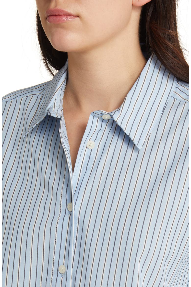 Ilak Stripe Shirt, Alternate, color, ASHLEY BLUE