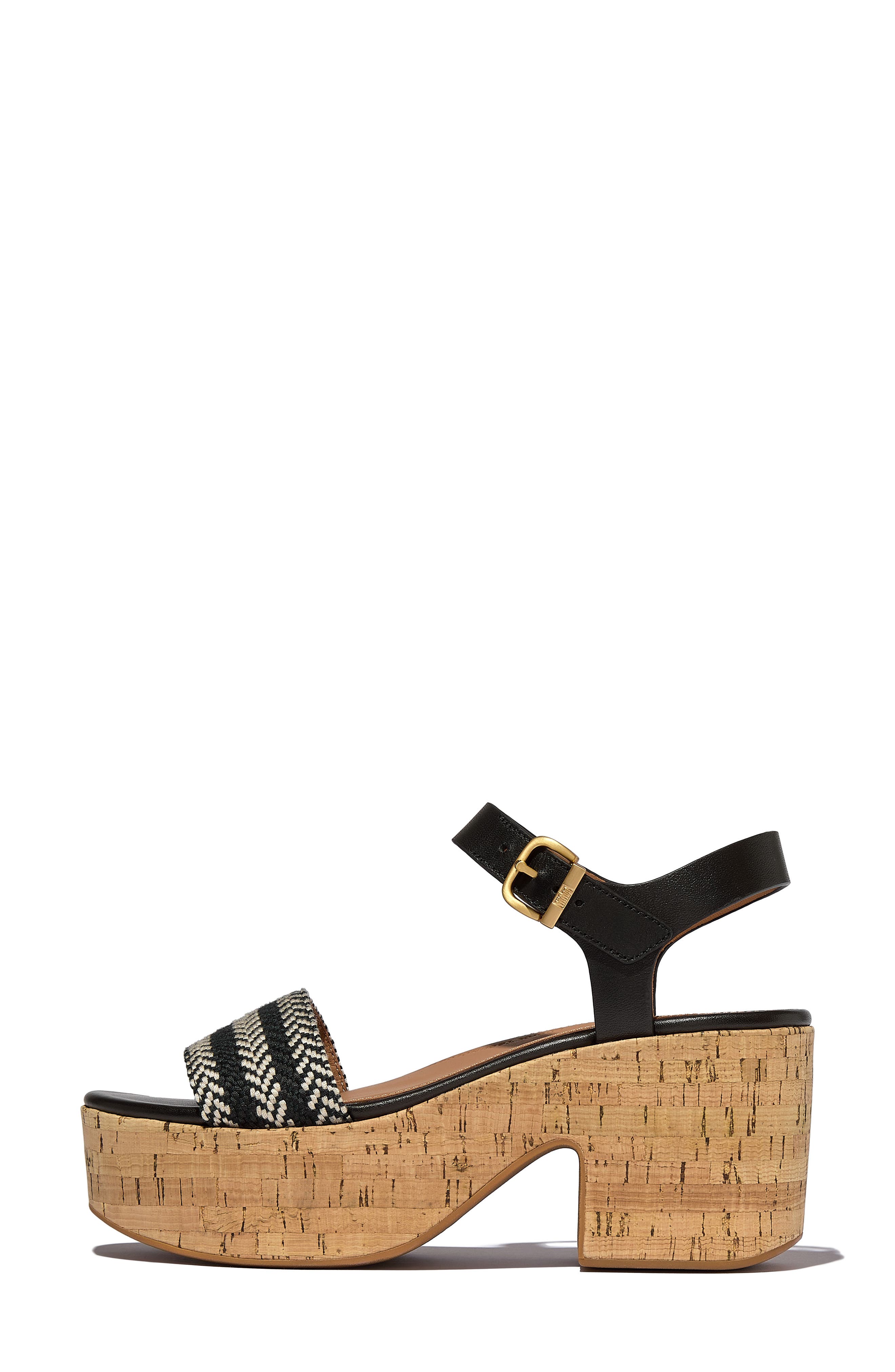 FitFlop Platform Sandal, Alternate, color, Black