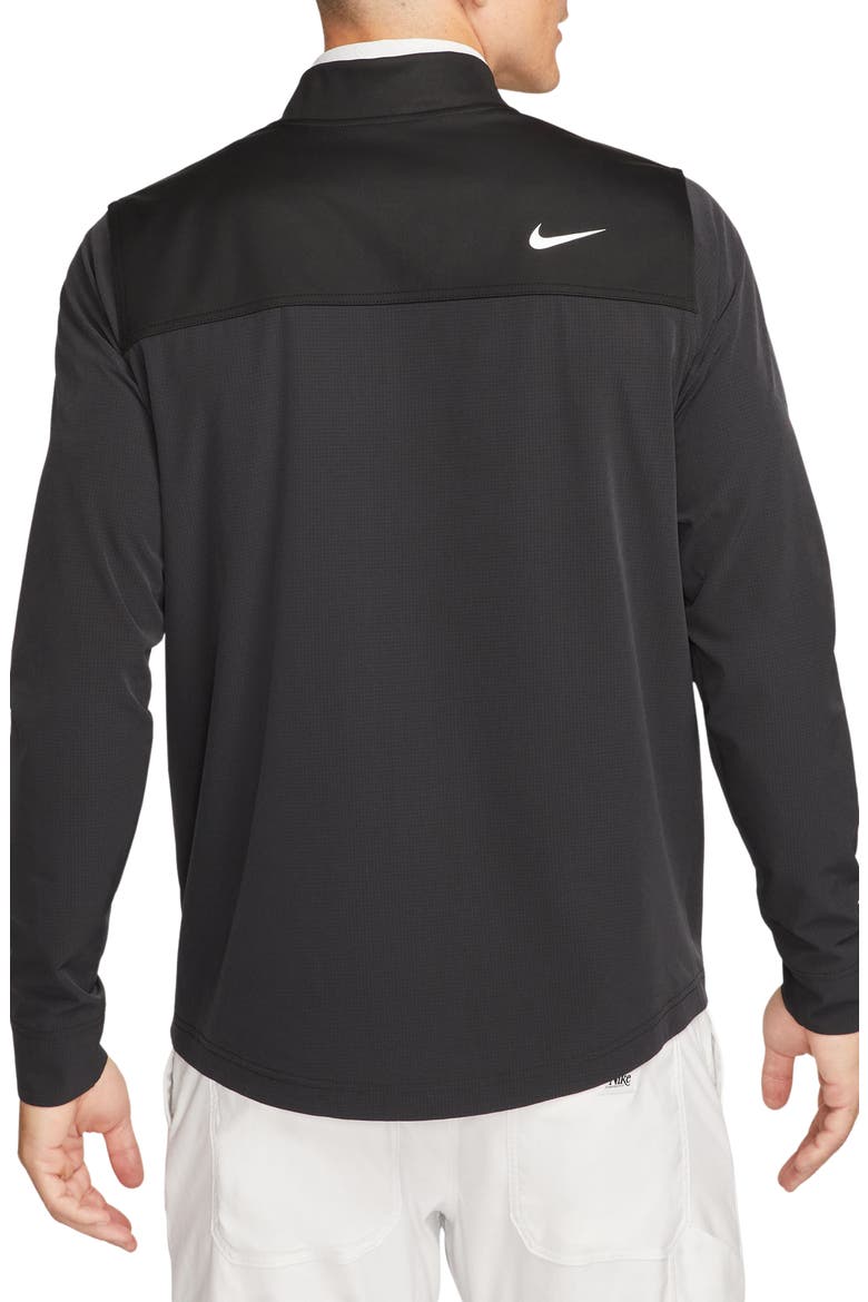 Tour Essential Water-Repellent Golf Jacket, Alternate, color, BLACK/ BLACK/ WHITE
