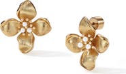 RETRO CHIC Iris Blossom Stud Earrings