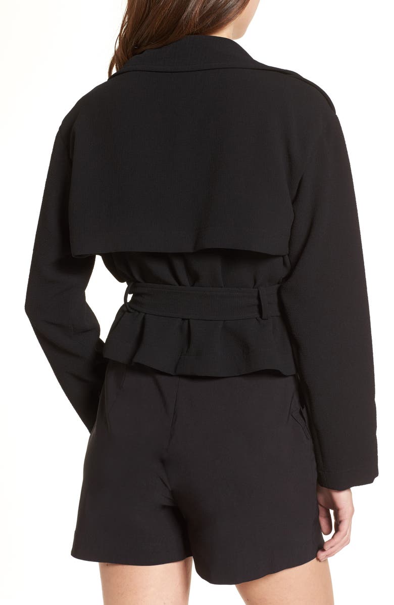 Leith Crop Trench Jacket, Alternate, color,